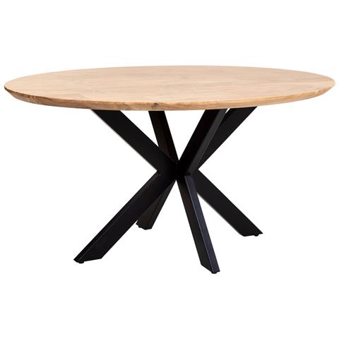 Tavolo Da Pranzo Ovale In Legno Marrone 160x90x76 - Foto 1