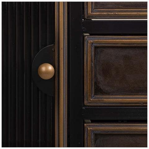 Credenza In Metallo Marrone 122x42x100h - Foto 8