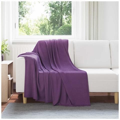 Coperte da Pile 24 pcs Viola 170 x 130 cm Panno - Foto 2