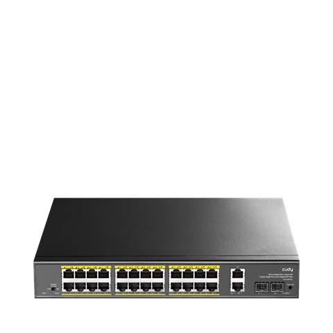 GS1026PS2 switch di rete Non gestito Gigabit Ethernet (10/100/1000) Supporto Power over Ethernet (PoE) Nero - Foto 1