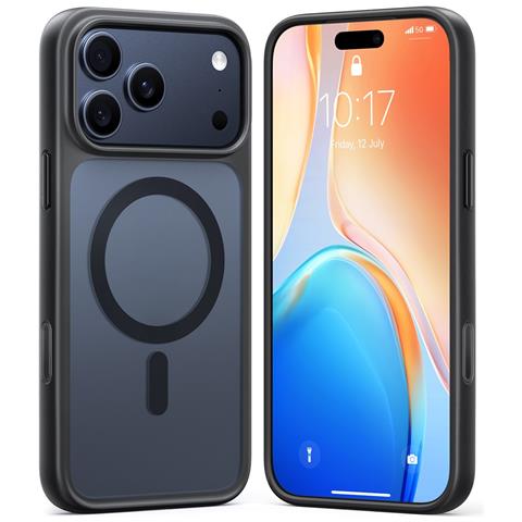 Cover per iPhone 17 Pro - TPU+PC, Nero - Foto 1