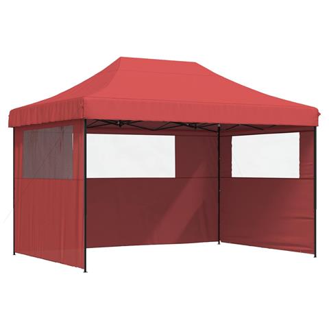 Tenda Party Borgogna 279 x 410 x 315 cm Tessuto Oxford - Foto 1