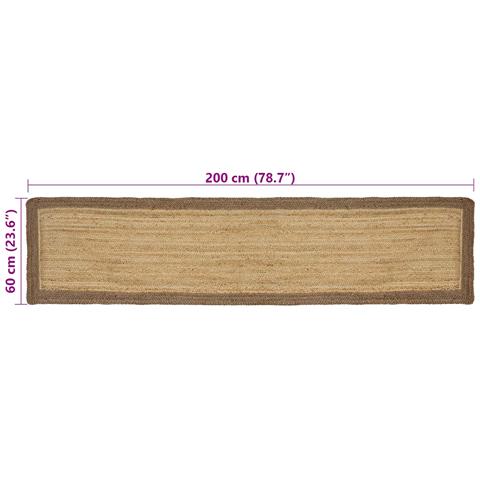 Tappeti per area Grigio 60 x 200 cm Juta - Foto 8