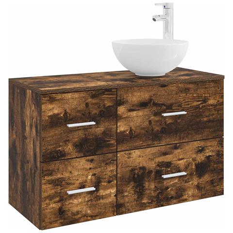 Set di mobili per il bagno 2 pcs Rovere Fumo - Foto 1