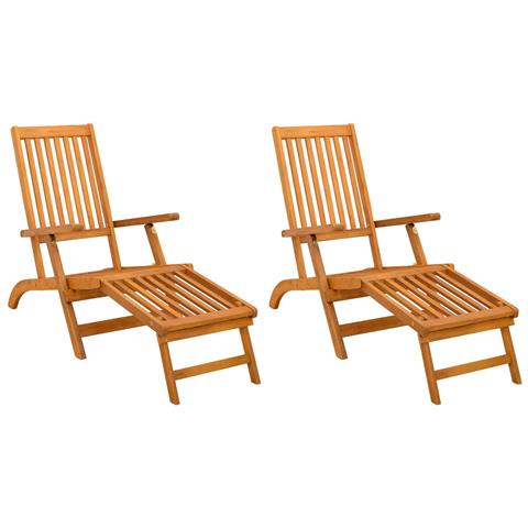 Lettino prendisole reclinabile e pieghevole 2 pcs - Foto 1