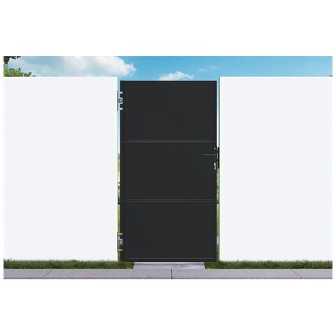 Cancello in acciaio nero opaco 1m NALI H. 180cm - Foto 1