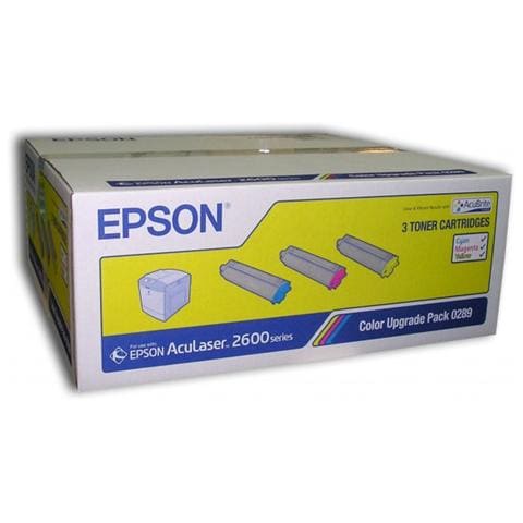 C13S050289 Toner Originale Ciano Magenta Giallo per Epson 2600 Capacità 6000 Pagine Confezione 3 pezzi - Foto 4