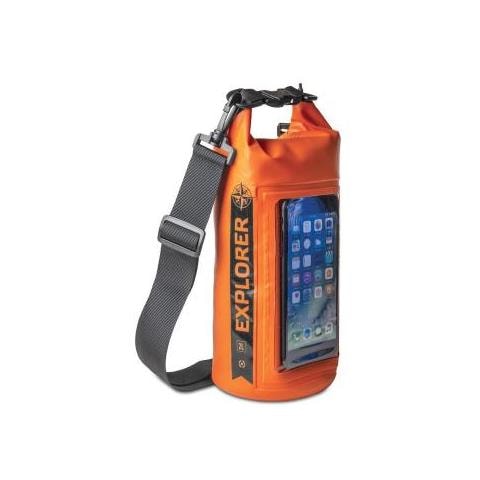 Borsa Impermeabile Explorer 2L con Tasca per Smartphone fino a 6.2' Colore Arancione - Foto 1