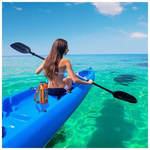 Borsa Impermeabile Explorer 2L con Tasca per Smartphone fino a 6.2' Colore Arancione - Foto 2