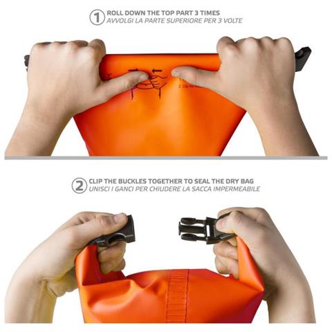 Borsa Impermeabile Explorer 2L con Tasca per Smartphone fino a 6.2' Colore Arancione - Foto 5