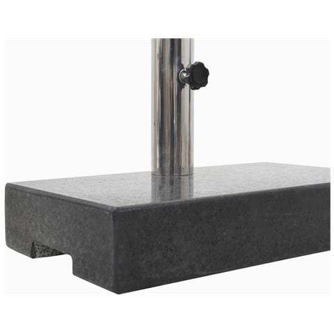 Base per Parasole in Granito Rettangolare 25 kg Nera - Foto 6