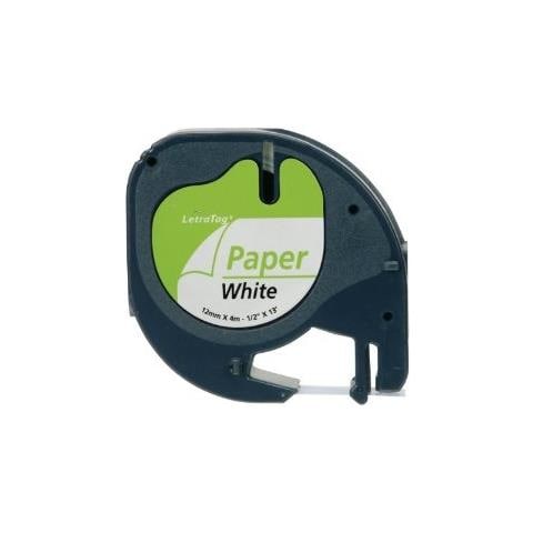 Bk-white 12mmx4m For Dymo-letratag 2000, lt100h, qx50#s0721520 - Foto 1