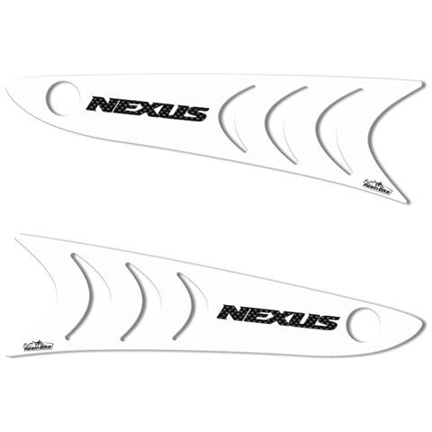 ADESIVI 3D PROTEZIONE PIEDI PEDANA COMPATIBILI CON GILERA NEXUS 300-500 ROSSO 