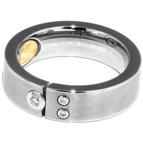 DS-A004 Anello da Donna in Acciaio Colore Argento Taglia 16 - Foto 1