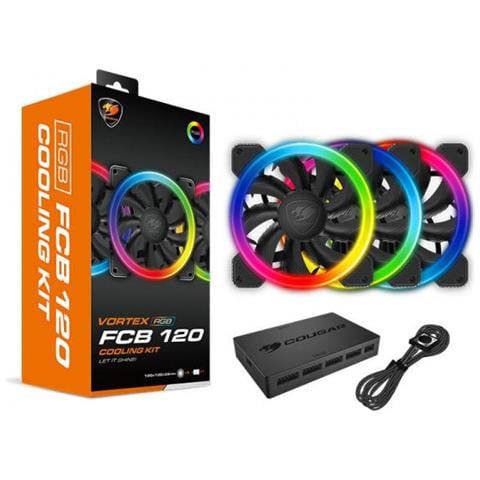 Fcb Rgb Fans 3 Stck 120mm Backlight Core Box - Foto 1