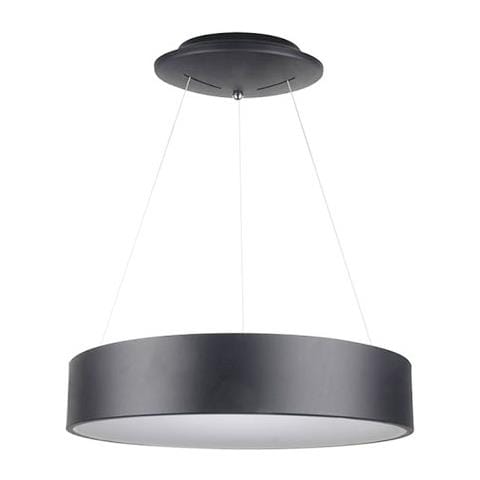 V-tac Vt-25-1 Lampadario Led 25w Sospensione In Ferro Con Bordi Illuminati Dimming Colore Nero - Sku 3993 - Foto 1