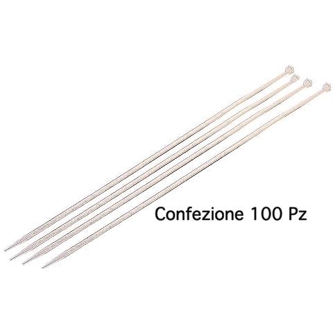 100 Fascette Per Cablaggi Interni, 2,5x98mm Bianche - Foto 1
