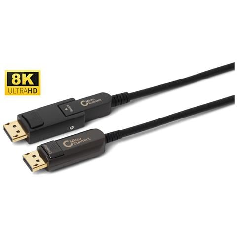 Dp-mmg-5000mbv1.4op Cavo Displayport 50 M Nero (premium Optic Mini Dp-dp Cable - Mini Dp+dp Adapter-dp 1.4 - Foto 2