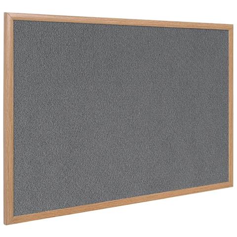 Bi-office Fb0743239 Lavagna Per Memo (bi-office Earth-it Executive Blue Felt Noticeboard Oak Wood Frame 900x600mm - Fb0743239 Dd) - Foto 2