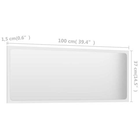 Set Mobili da Bagno 2 pz Bianco in Legno Multistrato - Foto 2