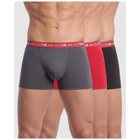 Boxer In Cotone Elasticizzato X3 Piombo Grigio / Rosso Chili / Nero - Foto 1