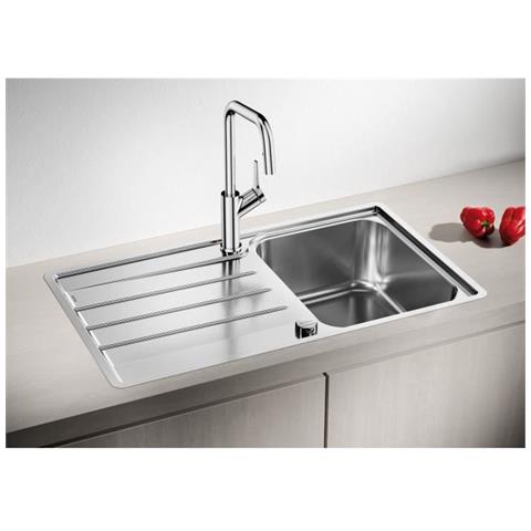 Lemis 45s-if - Lavello - Acciaio Inossidabile Spazzolato - 1 Vasca - Reversibile - Autosvuotante - Da Incasso - Foto 2