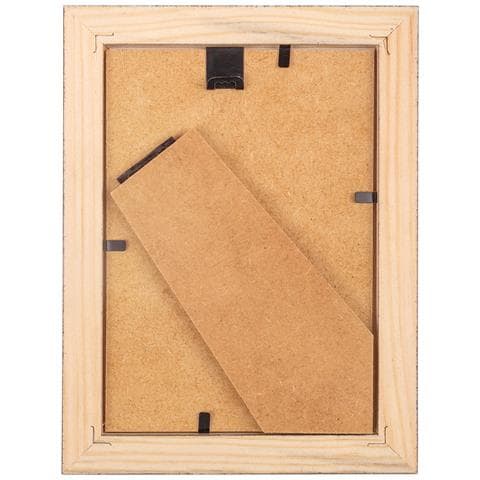 2 X Nere Cornice Per Foto 10 X 15 Cm | 2 Cornici Di Legno Rustiche | Supporto E Ganci Per Appenderle Orizzontalmente O Verticalmente | Facile Da Installare | Glass - Foto 2