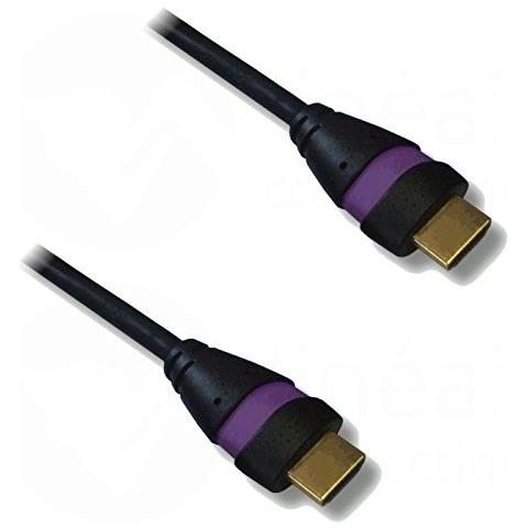 XVHD54NMC 1.5m HDMI Type A (Standard) HDMI Type A (Standard) Nero, Viola cavo HDMI - Foto 1