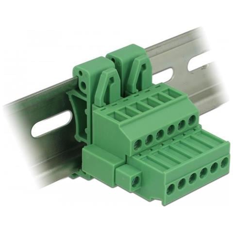 Set Di Morsettiere Per Guide Din A 6 Pin Con Bloccaggio A Vite - Foto 4