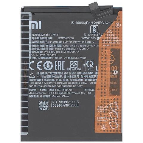Batteria Litio Originale Bm4y Bulk Per Redmi K40 - K40 Pro Plus - Poco F3 - Foto 1