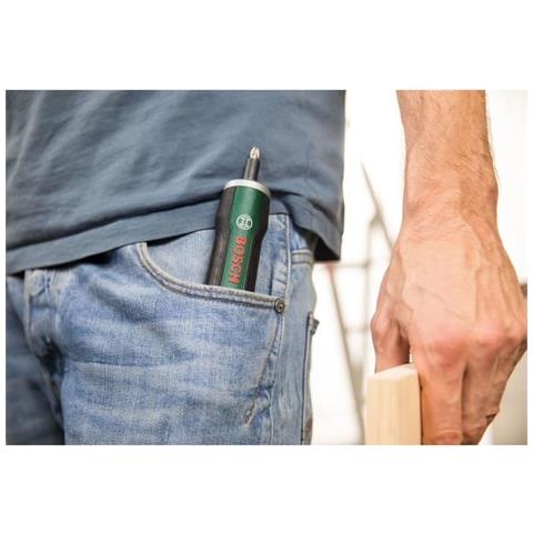 Cacciavite Wireless Ergonomico Bosch - Pushdrive 3.6 V 1,5 Ah, Micro Usb Recarge, 32 Punte - Foto 2