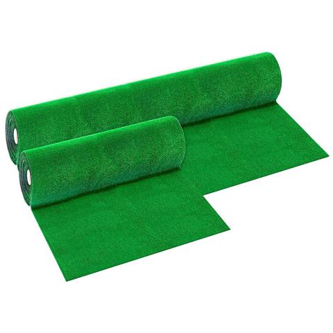 Tappeto Erba Verde Sintetica 7mm Prato Finto In Rotoli Evergreen - Rotolo Altezza 1 Mt X 10 Mt (10mq) - Foto 1