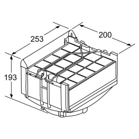 Filtro DWZ0XX0J0 per Cappa Aspirante Colore Nero - Foto 4