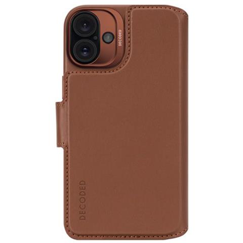Custodia Per Iphone 16 Plus Magsafe Con Portacarte E Cover Amovibile, Marrone - Foto 5
