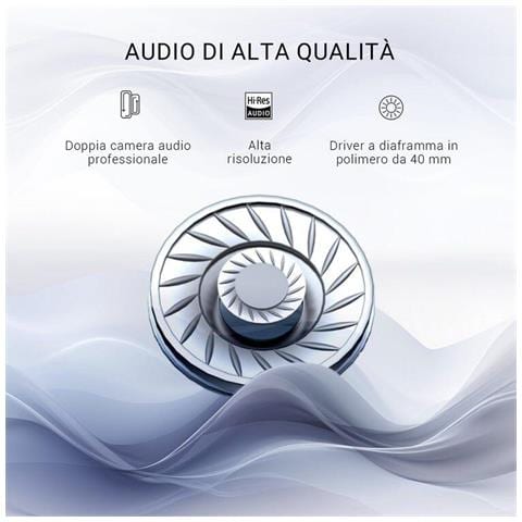 A10 Nero Hi-Res Cuffie DJ Wireless con Cancellazione Attiva del Rumore - Foto 2