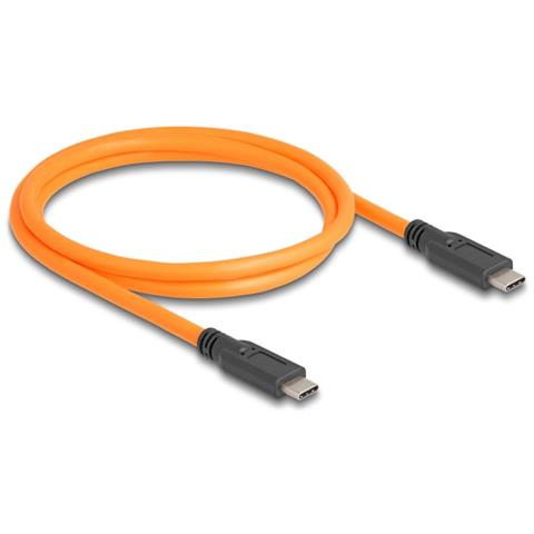 Cavo USB 5 Gbps da USB Type-C maschio per USB Type-C maschio per riprese in tethering da 1 m arancione - Foto 1
