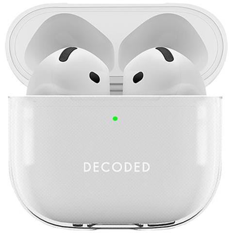 Airpods 4 Custodia In Silicone Antiurto Con Indicatore Led, Trasparente - Foto 5
