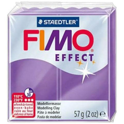Fimo Effect Soft - Pasta Modellabile Sintetica 57gr - Colore Lilla Translucido 604 - Foto 1