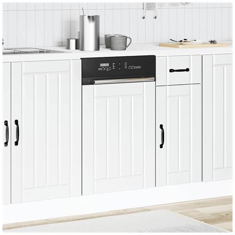 Pannello Lavastoviglie Lucca Bianco In Legno Multistrato - Foto 3