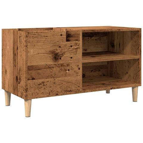 Mobile Porta Dischi Legno Antico 84,5x38x48cm Legno Multistrato - Foto 2