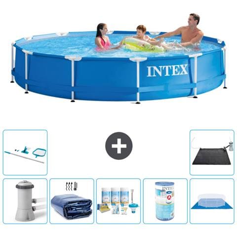 Piscina Fuori Terra - In Giro - 366x76 Cm - Blu - Include Accessori Coordinati A1761 - Foto 1