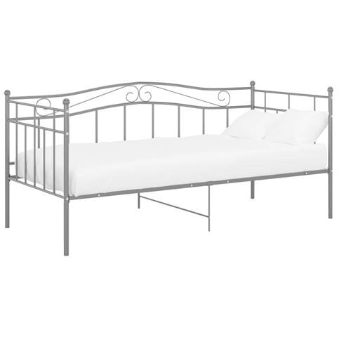 Telaio Divano Letto Grigio In Metallo 90x200 Cm - Foto 1