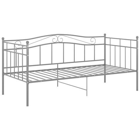 Telaio Divano Letto Grigio In Metallo 90x200 Cm - Foto 2