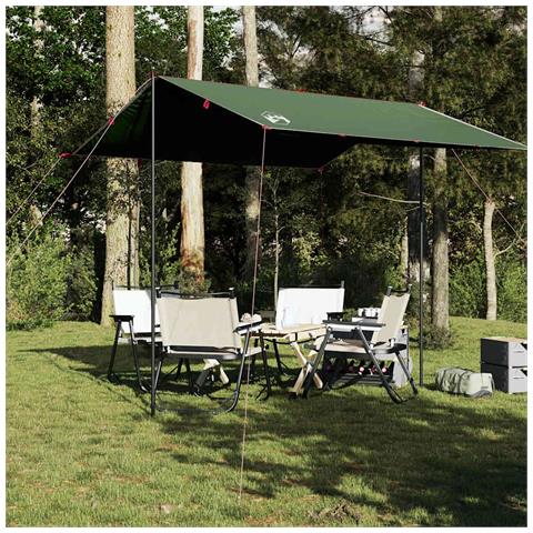 Telone Da Campeggio Verde 300x294 Cm Impermeabile - Foto 8