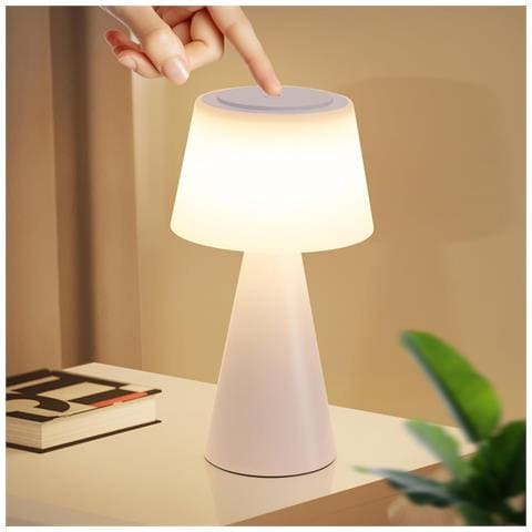 Lampada Da Tavolo A Led Senza Fili 3600mha Dimmerabile Lampada Da Tavolo Moderna Per Soggiorno A Batteria - Foto 2