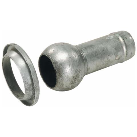 Sfera E Anello Zincati Con Tronchetto Portagomma Ø 60mm Per Impianti Di Irrigazione - Foto 1