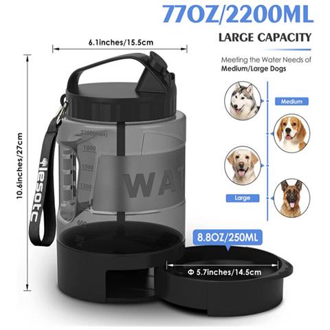 Distributore D'acqua Per Cani 2 In 1 - Foto 2