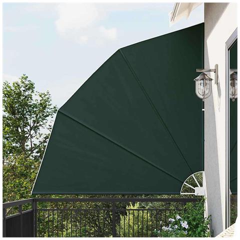 Schermo di Privacy per Balcone Verde scuro 210 x 210 cm Tessuto - Foto 2