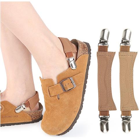 Cinghie Per Tallone Per Scarpe Pigre - Fascia Elastica Antiscivolo Con Clip In Lega Di Zinco (1 Paio) - Foto 2