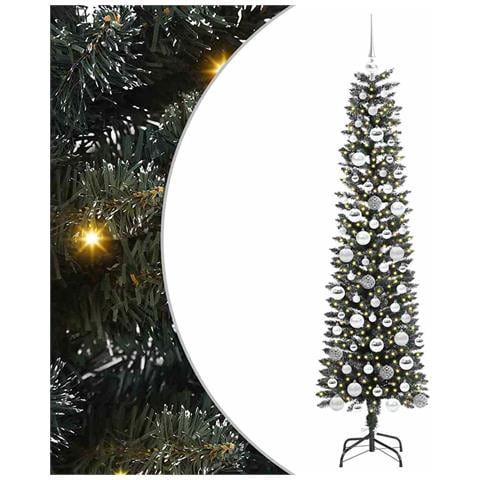 Albero di Natale artificiale con 300 LED Verde 180 cm - Foto 1